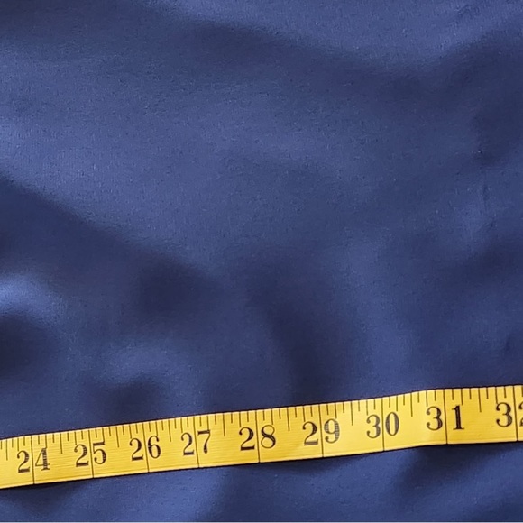 Chic Off-Shoulder Navy Dress - Picture 11 of 13